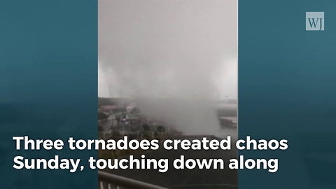 Camera Captures Incredible Footage Of Waterspout Over Fort Walton Beach