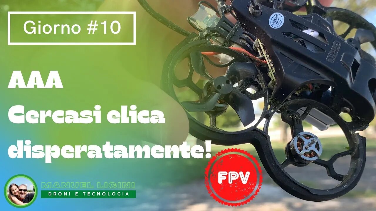 FPV - Perdo un'elica in volo, crash inevitabile!