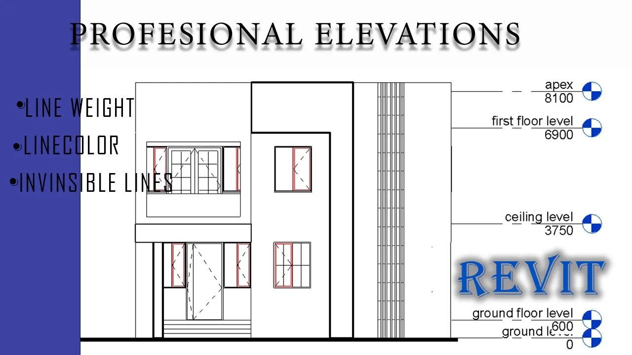 Three ways to make your elevations look professional, Revit Tutorial