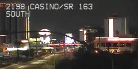 Police on scene of robbery in Laughlin