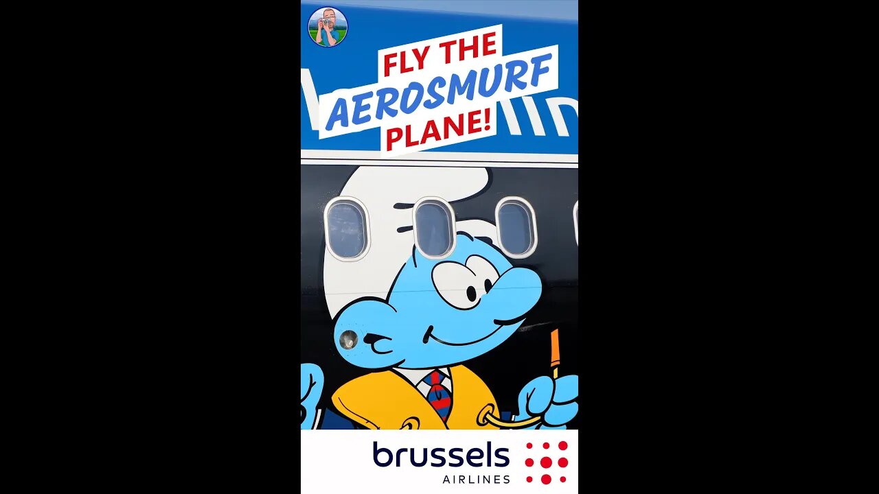 WOW that's the Aerosmurf! The Smurfs plane 🇧🇪