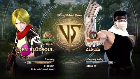 Den Blüdsoul (Amesang) VS Zabuza (xyLegeacy 4sOxy) (SoulCalibur™ VI: Online)