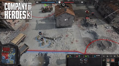 COMPANY OF HEROES 3 - 3v3 - Unranked - USA Gameplay (MP) Holding the Line