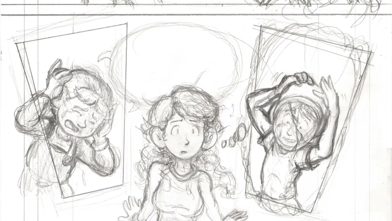 art timelapse: Pencil art for page 129 in 12 minutes or less