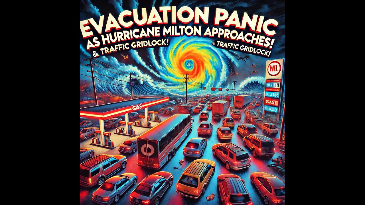 Evacuation PANIC as Hurricane Milton Approaches! ⛽ Gas Shortages & Traffic Gridlock! 🌀