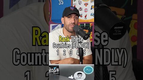 Which Country Would You Put Up Top?! Blindly Ranking Countries!! #shorts #countries #world #ranking