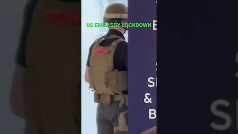 US EMBASSY IN LONDON ON LOCKDOWN -US MARINES TAKE POSITION