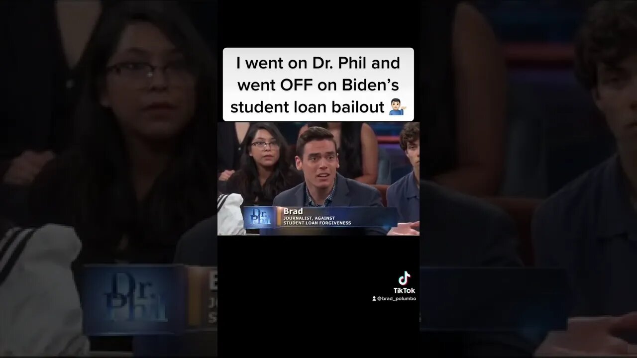 I went on Dr. Phil and went OFF on Biden’s student loan bailout 💁🏻‍♂️#shorts