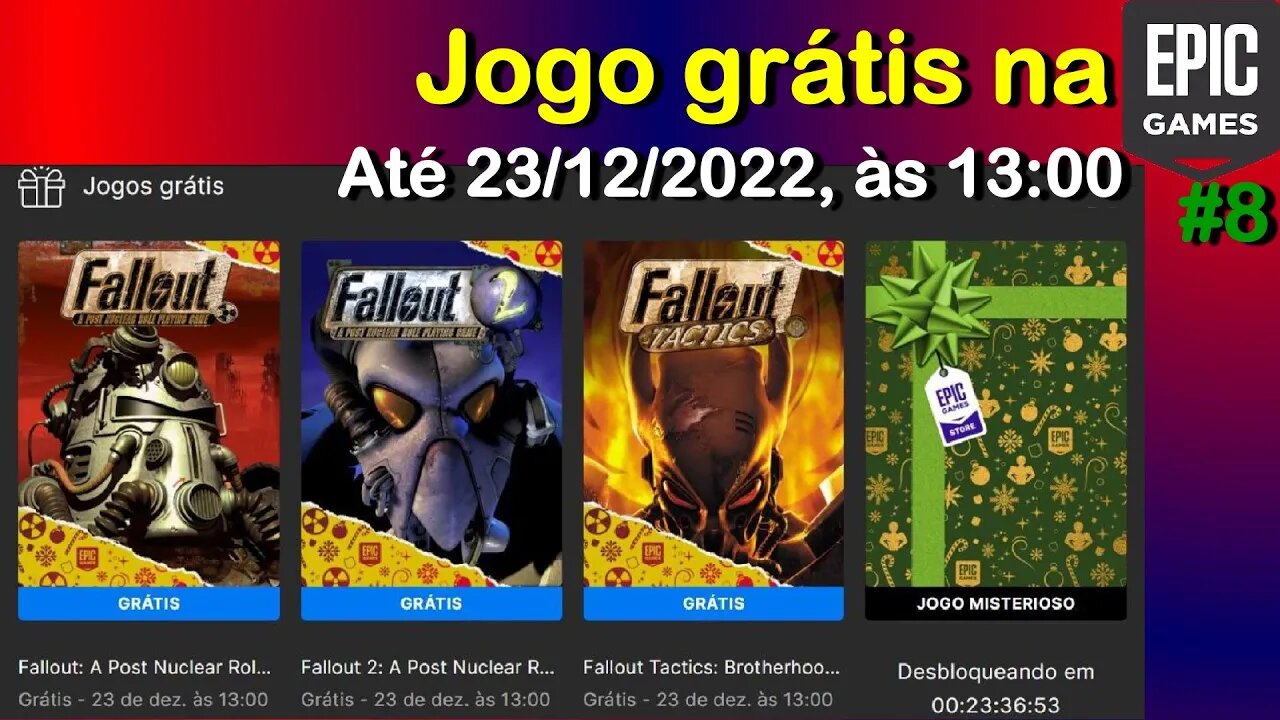 Jogo Grátis #8 - Fallout Classic Collection - até 23/12/2022 - Epic Games