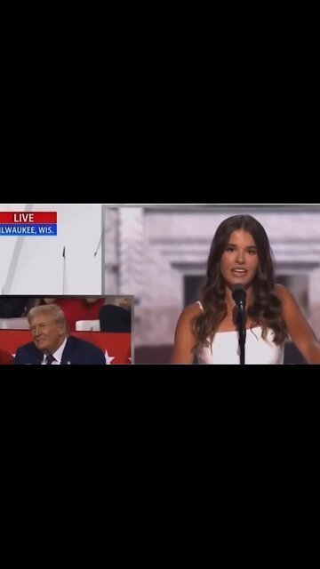Kai Madison Trump, Donald J Trump's Eldest Grandaughter's Speech About Her Grandpa (CC)