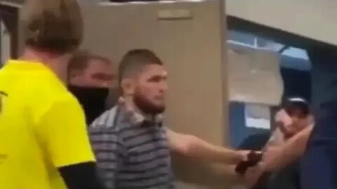 Khabib Nurmagomedov limping after incident in Russia