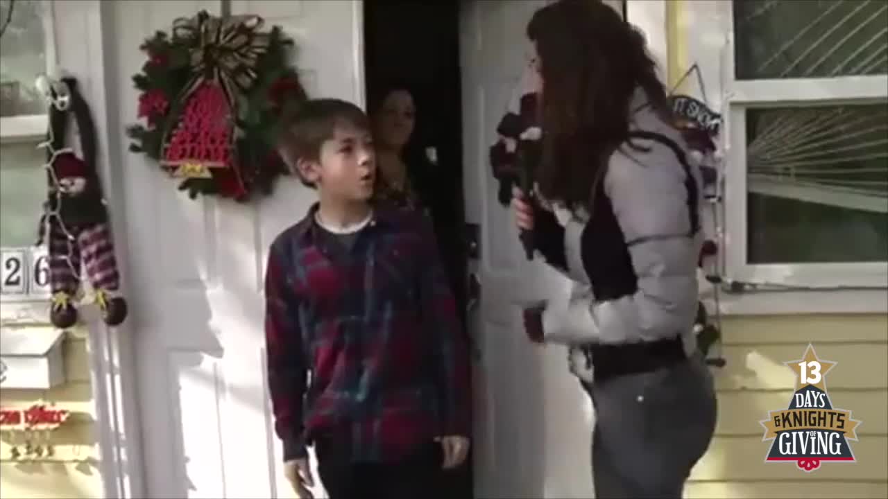 13 Days and Knights of Giving: Surprising Calvin, a 12-year-old philanthropist from Boulder City