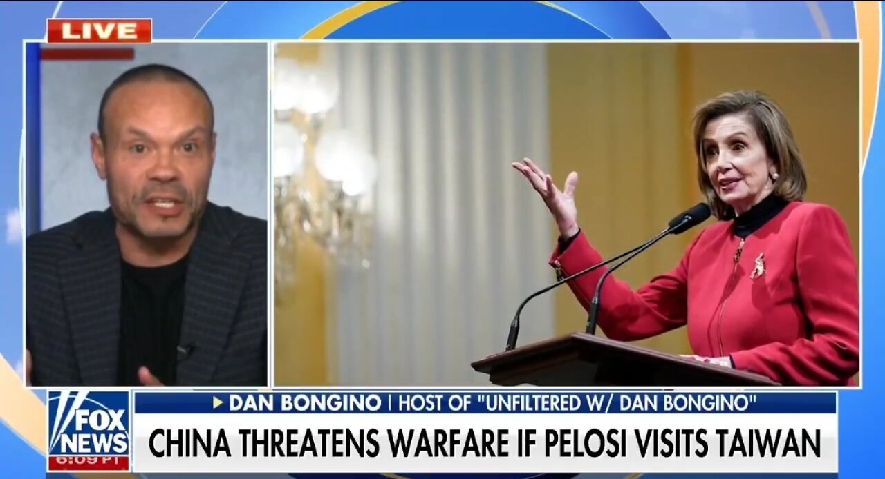 Bongino: This Is A Major Face Plant If Pelosi Doesn't Go To Taiwan