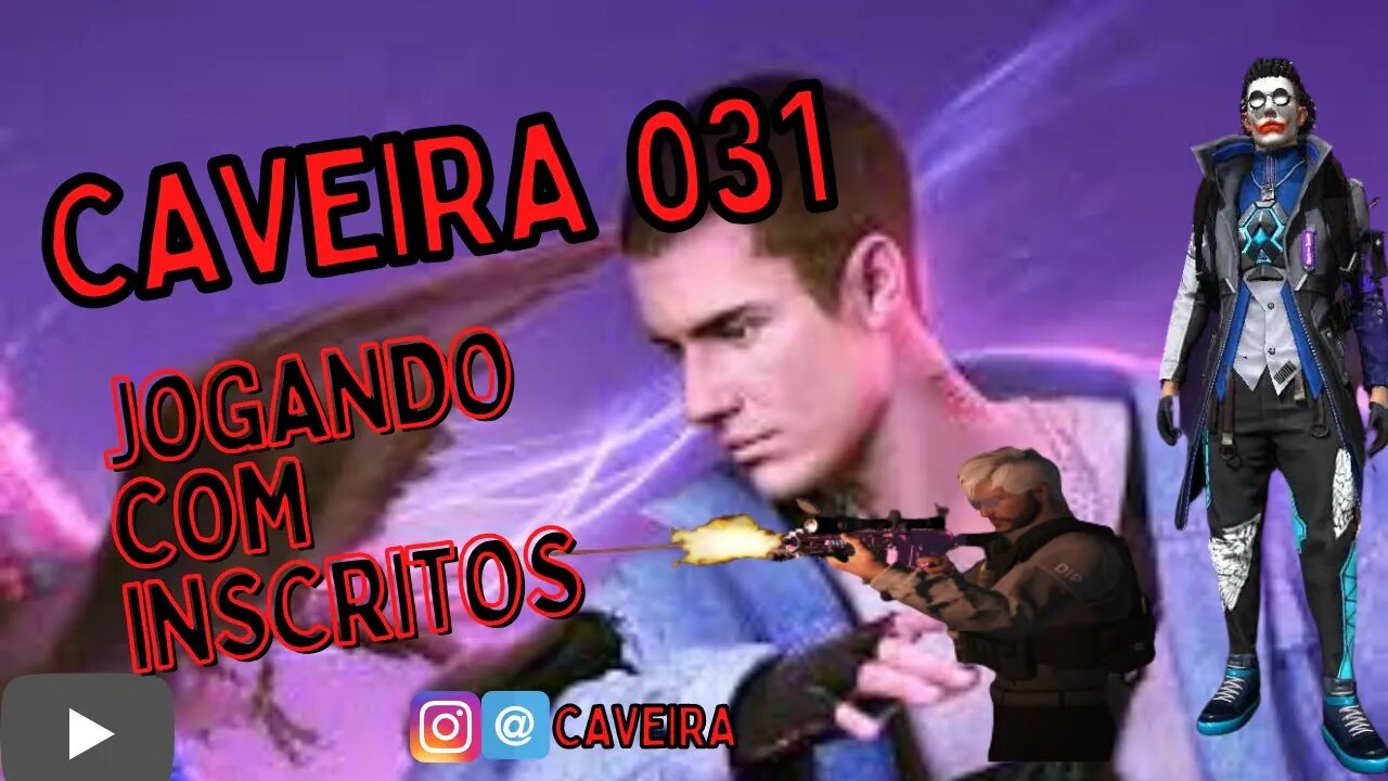 #freefireaovivo FREE FIRE AO VIVO👑 ❤️CAVEIRA 031👑 ❤️MMO DE SOBREVIVÊNCIA 👑 ❤️# GTA RP