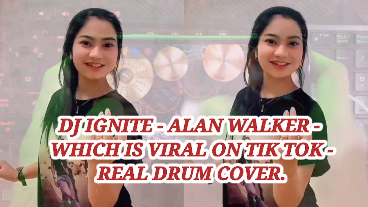 DJ IGNITE - ALAN WALKER - WHICH IS VIRAL ON TIK TOK - REAL DRUM COVER.