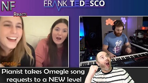Frank Tedesco - Pianist mashes 3 song requests into 1 on Omegle Reaction