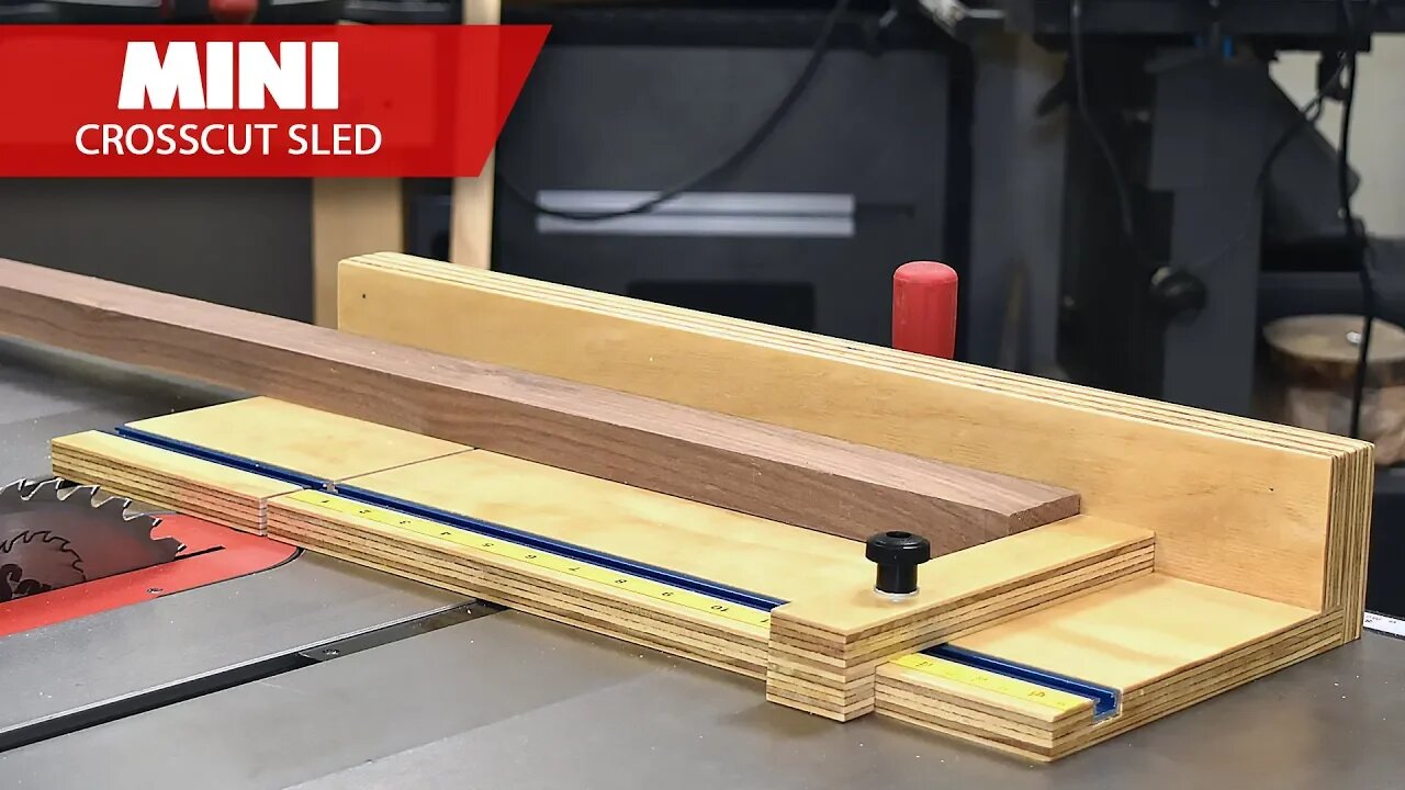 How to make Table Saw Sled // mini