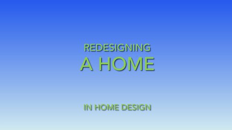 Redesigning a home on the home design app