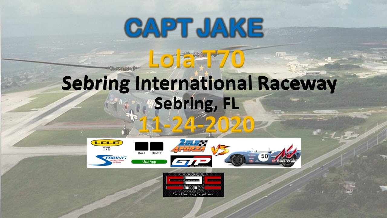 Race 2 | CAPT JAKE racing the Lola T70 | Sebring | 2old4forza and GTP series on SRS