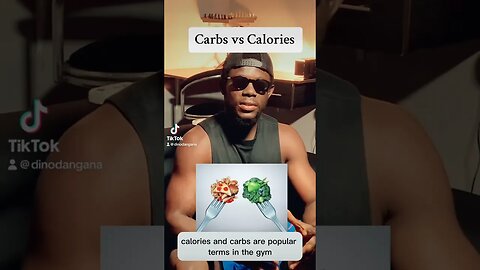 Simple difference between carbs and calories #carbs #calories #fitness #shorts #shortsviral