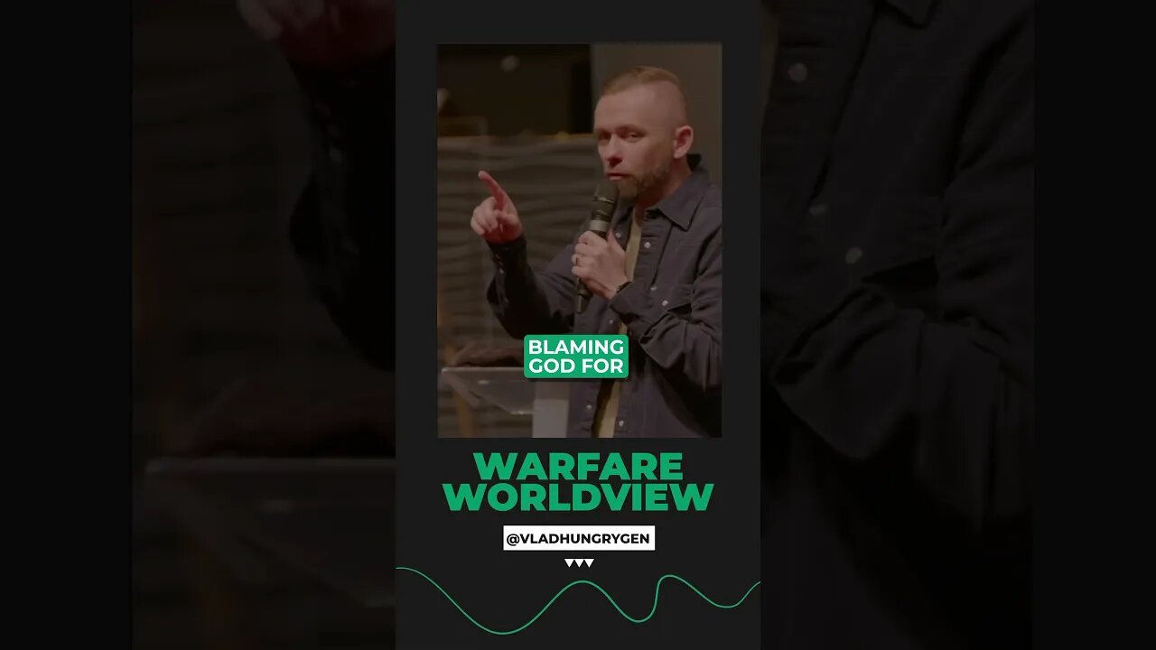 This is called a WARFARE WORLDVIEW!