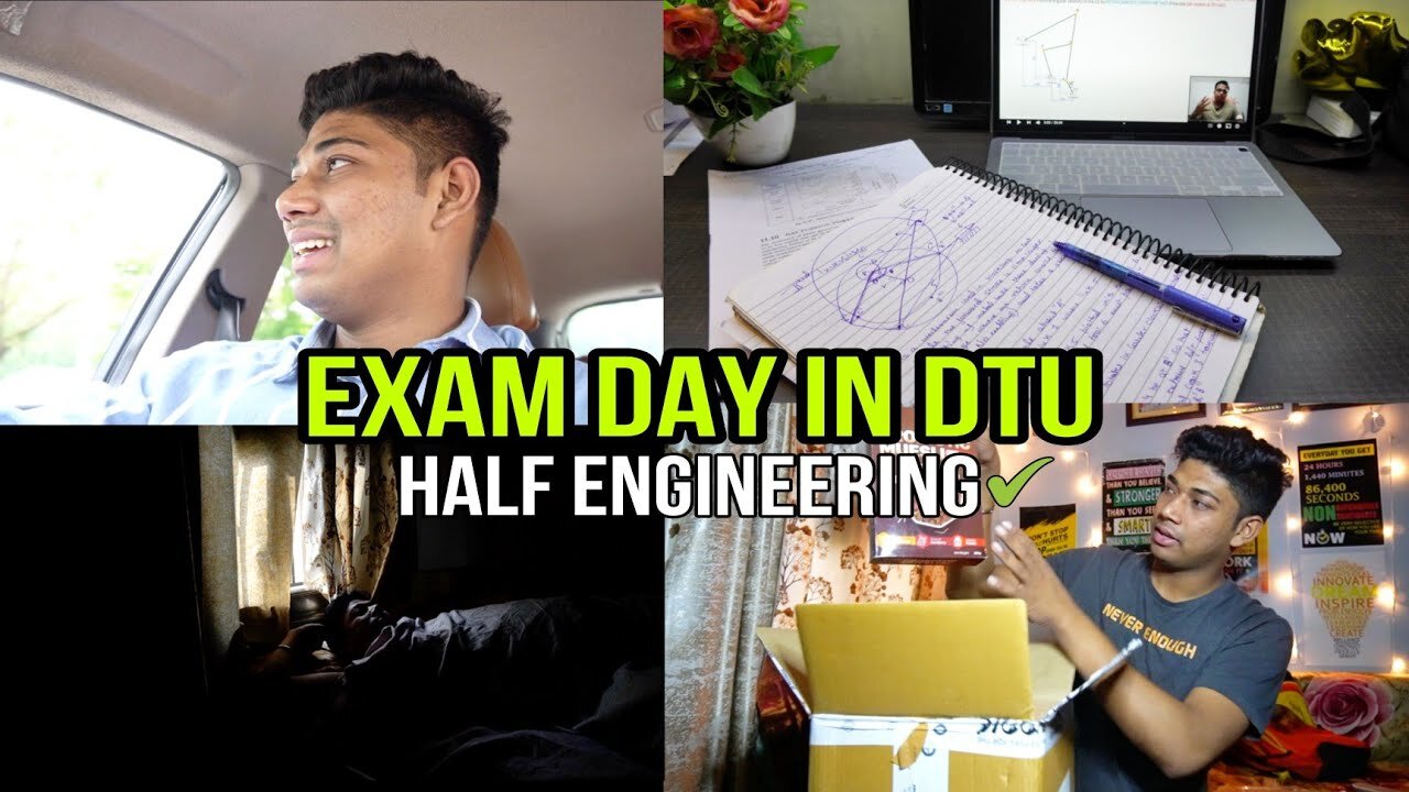 DTU Exam Day Vlog: Conquering Challenges & got my first Sponsorship with MuscleBlaze|Engineeringlife