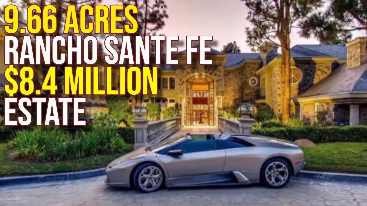 $8.4 Million Rancho Sante Fe Cali Mansion