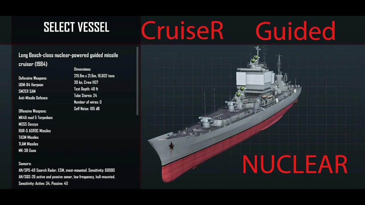 CGN Long Beach VS 3 Aircraft Carriers plus Escorts - Cold Waters with Epic Mod