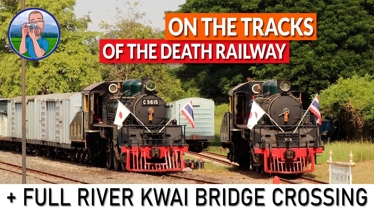 Train trip in 3rd class to the River Kwai + full bridge crossing