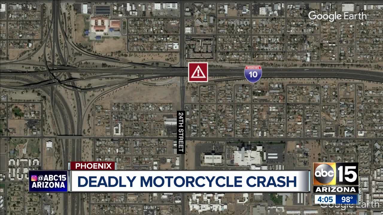 Motorcyclist killed in crash near I-10 in Phoenix