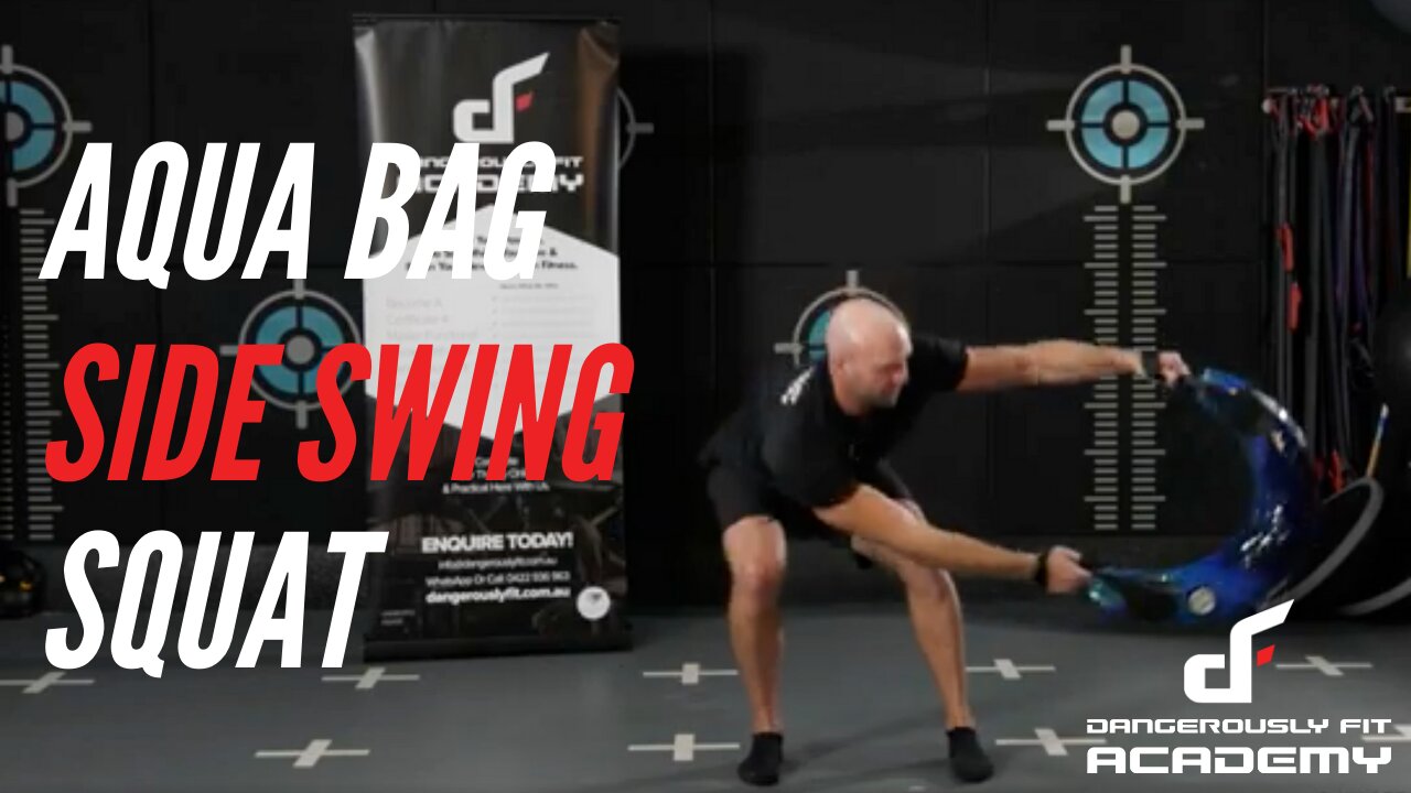 Aqua Bag Side Swing Squat