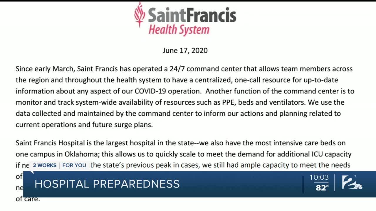Tulsa hospitals say they're ready for a rise in COVID patients