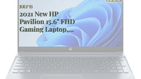 2021 New HP Pavilion 15.6" FHD Gaming Laptop, AMD 6-Core Ryzen 5 4600H Up to 4.0 GHz (Beats i5-...