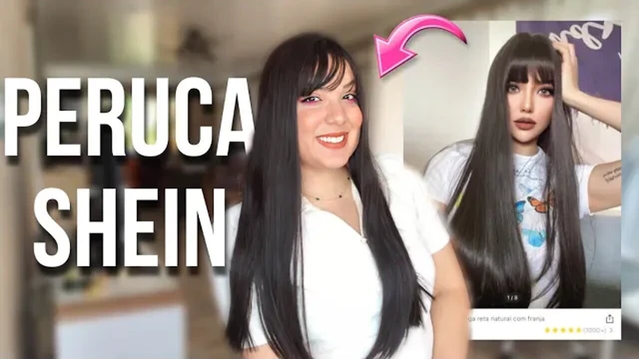 COMPREI A PERUCA MAIS NATURAL DA SHEIN vocês escolheram e eu testei a peruca da SHEIN