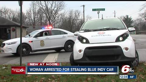 BlueIndy car stolen, suspect in custody