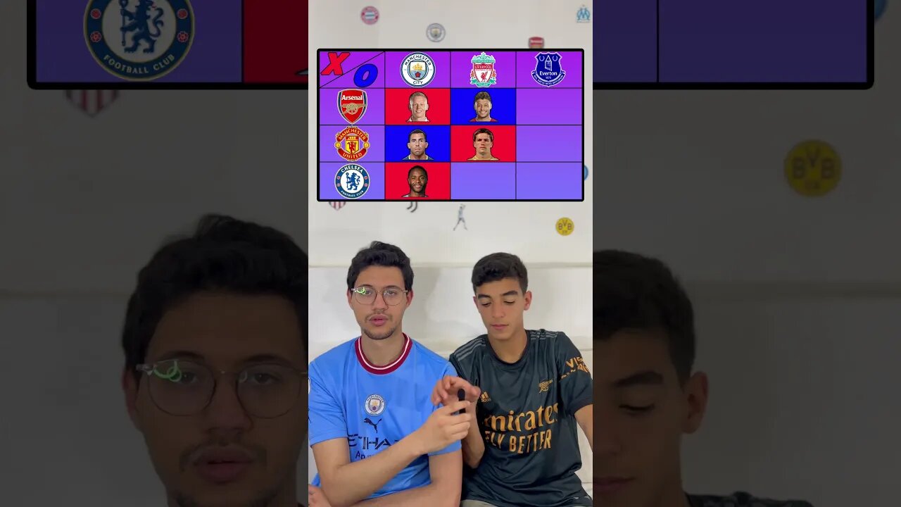 Footy Tic-tac-toe (Premier League)#premierleague #tictactoe #football #manchestercity #liverpool