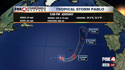 Tropical Storm Olga forms in the Gulf