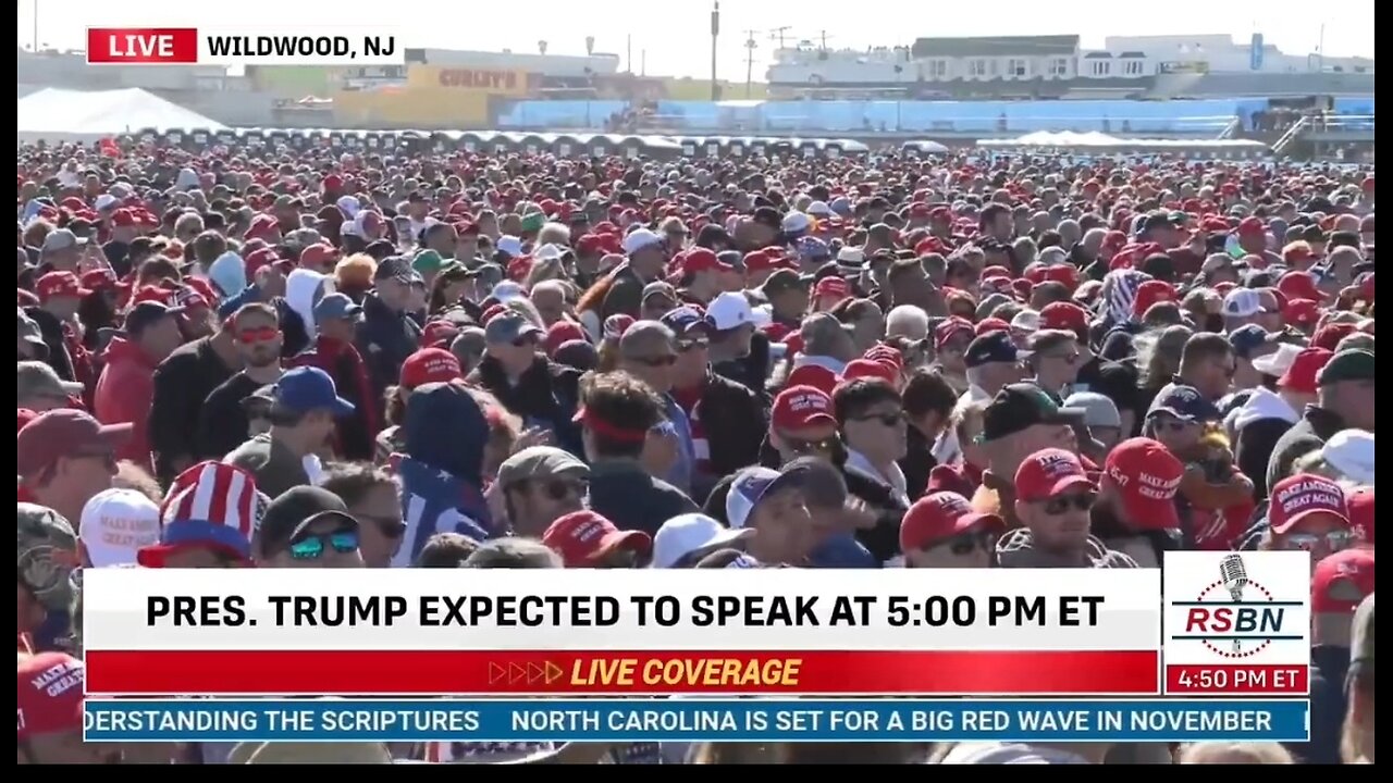 100,000 Attend Trump Rally In Wildwood, NJ!