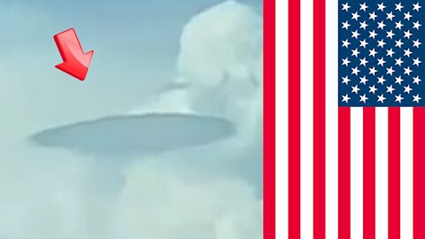 Large saucer-shaped UFO floating over the US - May 7 2022 [Space]