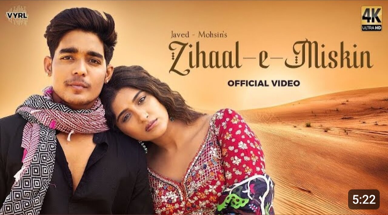 Zihaal e Miskin (Video) Javed-Mohsin | Vishal Mishra, Shreya Ghoshal | Rohit Z, Nimrit A | Kunaal V