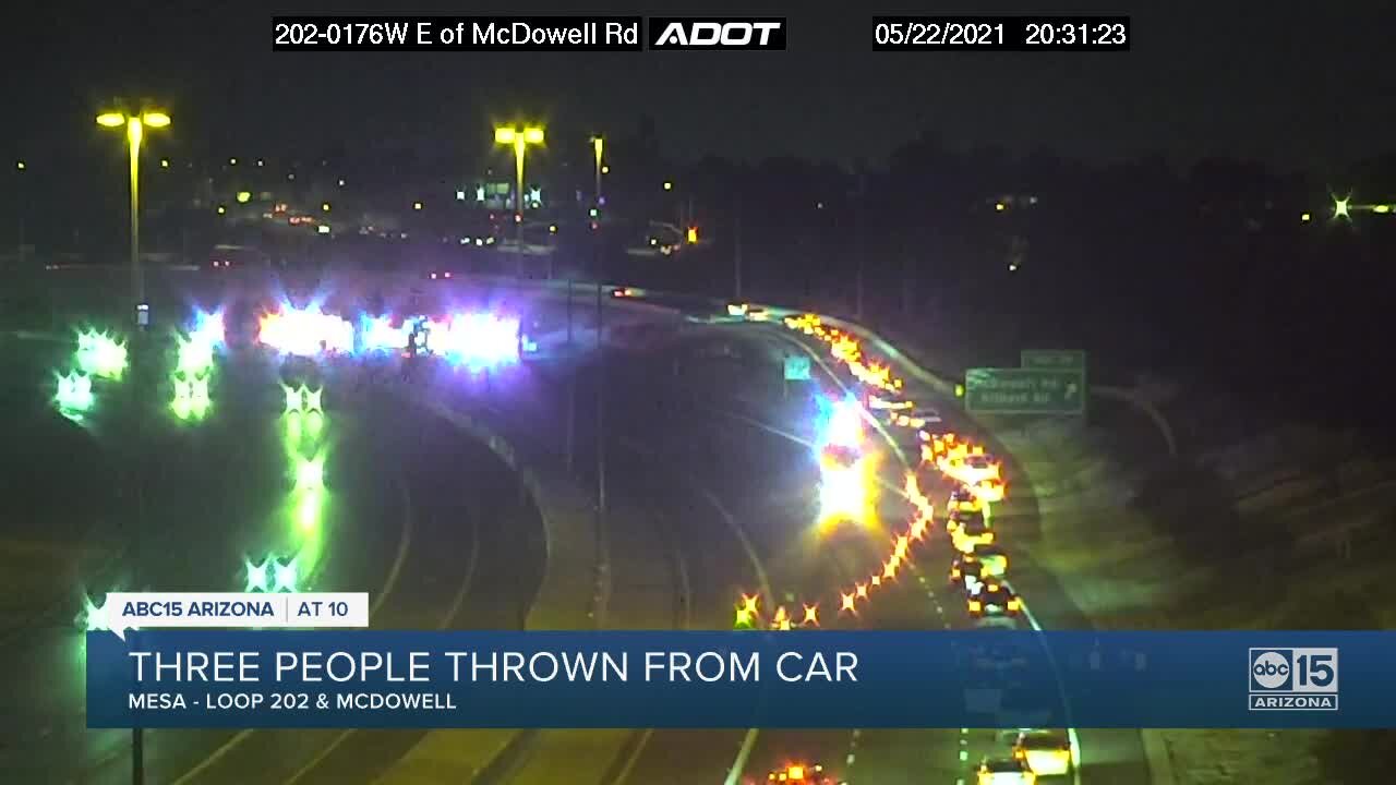 FD: 3 ejected from vehicle, including 4-year-old boy in rollover collision on L-202 in MesaFD: 3 ejected from vehicle, including 4-year-old boy in rollover collision on L-202 in MesaFD: 3 ejected from vehicle, including 4-year-old boy in rollover collisio