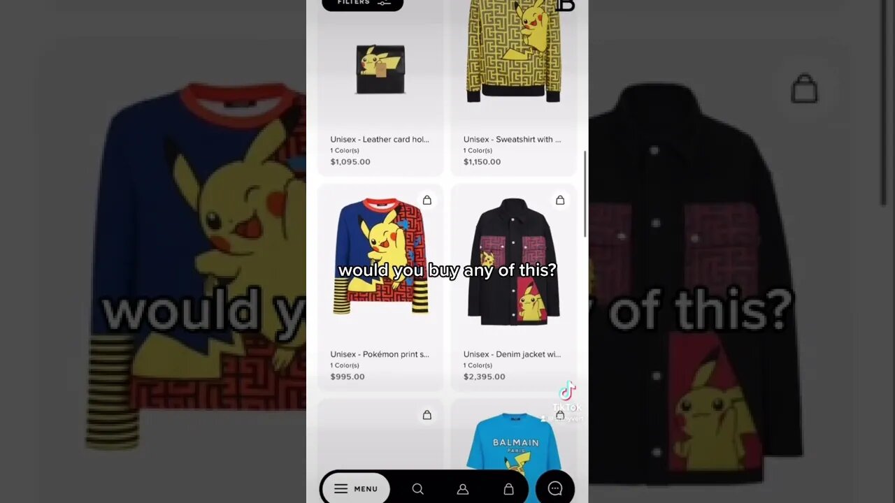 Pokémon just made designer clothes 😳