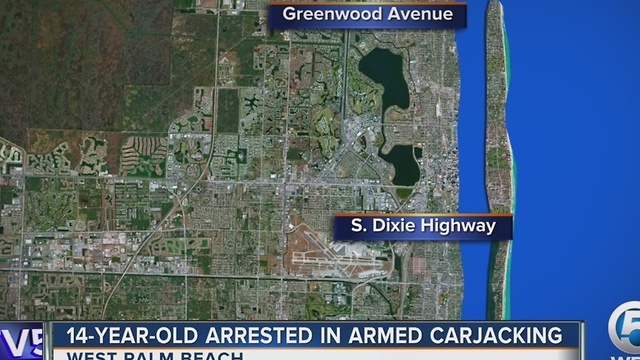 14-year-old arrested in armed carjacking