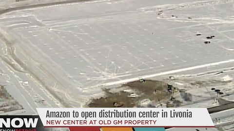 Amazon building fulfillment center in Livonia