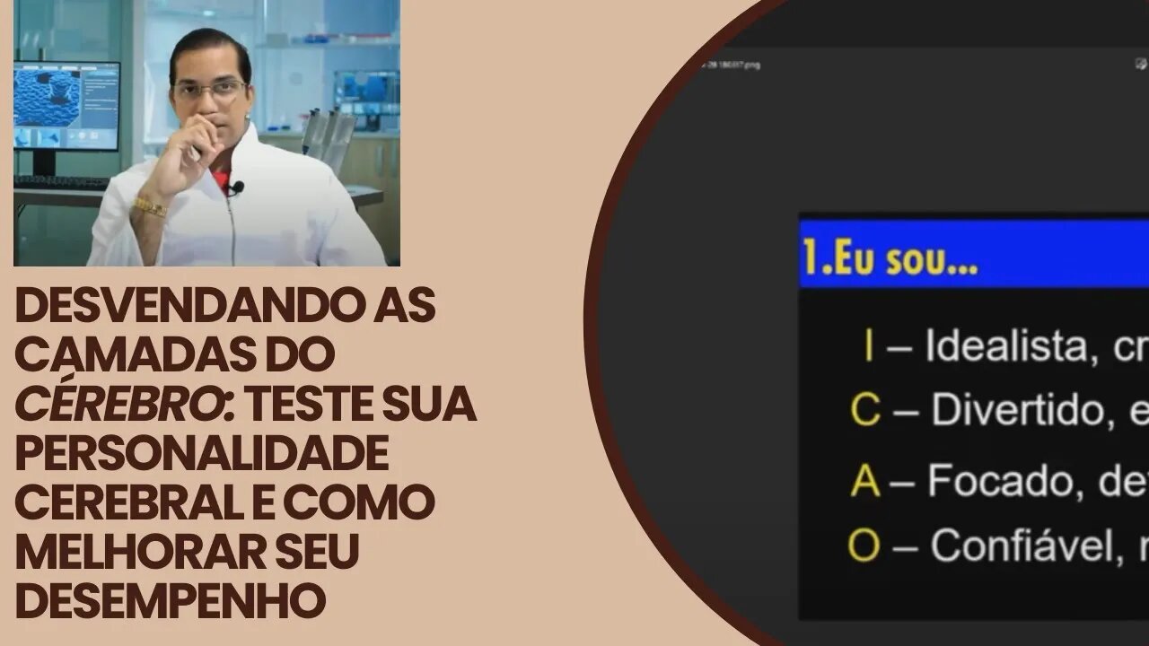 Desvendando as camadas do cérebro: Teste sua personalidade cerebral e como melhorar seu desempenho