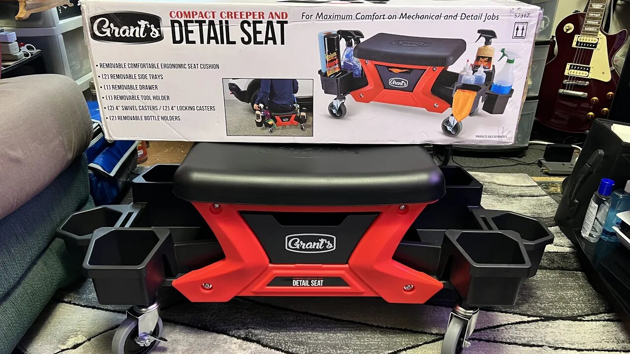 Harbor Freight Grant's Compact Detail Seat Unboxing & Overview