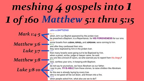 011 Matthew 5-1 To 5-15 P11 [Jesus] [Live]