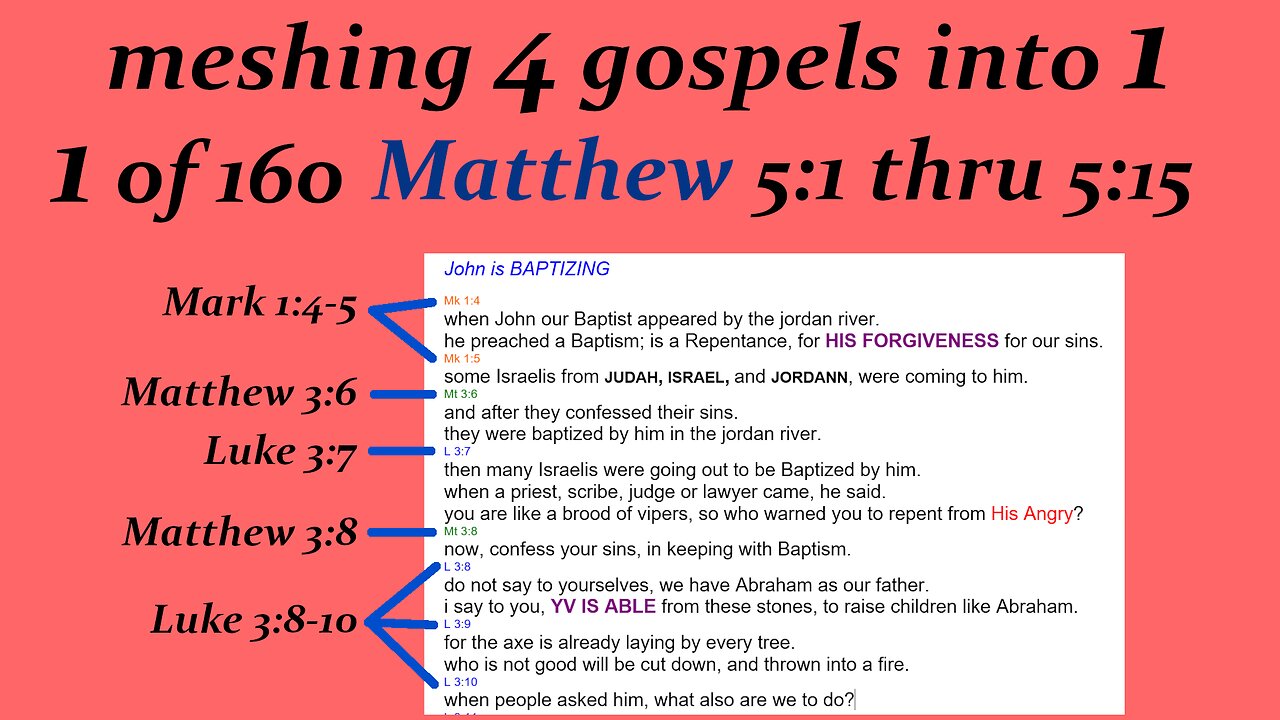 011 Matthew 5-1 To 5-15 P11 [Jesus] [Live]