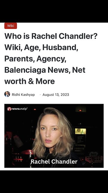 Who is Rachel Chandler?