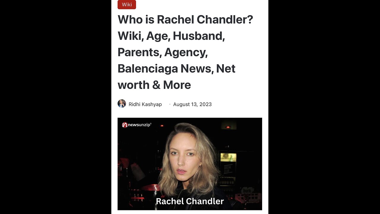 Who is Rachel Chandler?